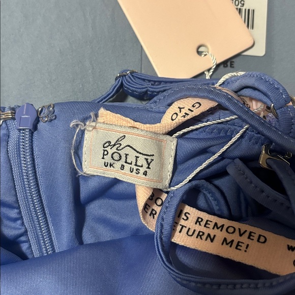 Oh Polly Periwinkle Beaded Dress - Picture 3 of 3